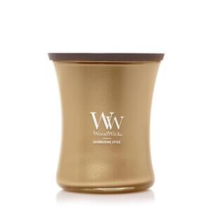 WoodWick Shimmering Spice 9.7oz Candle Crackling Wick Precious Metals Collection